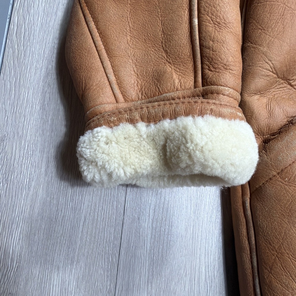 Vintage 1980's Sheepskin Shearling Long Coat Women's Small Hugo Buscati Rare!! - Picture 11 of 16
